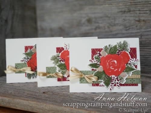 Stampin Up Christmastime Is Here special product release for a limited time only! Beautiful roses and greenery for lovely winter and Christmas cards.