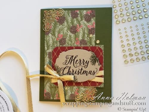 So pretty!! Stampin Up Christmastime is Here floral Christmas card ideas using the Christmas Rose stamp set - special release coming November 1!