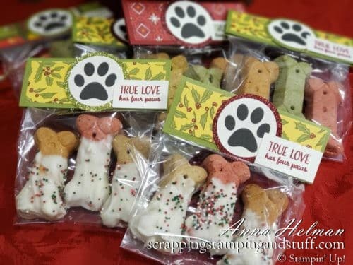 Cute Dipped DIY Dog Treats Stampin' Up! 