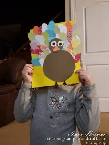 Cute and easy turkey craft idea for kids - perfect Thanksgiving craft idea or decoration