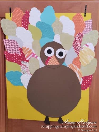 Cute and easy turkey craft idea for kids - perfect Thanksgiving craft idea or decoration