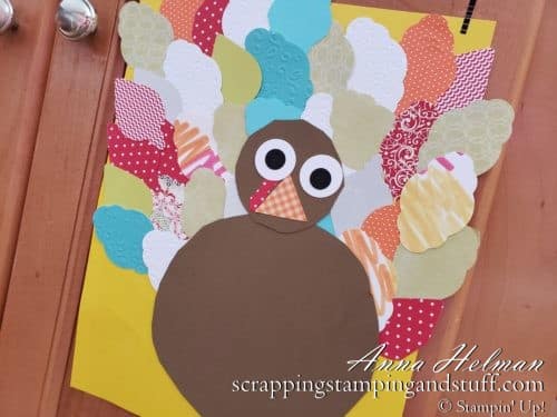 Cute and easy turkey craft idea for kids - perfect Thanksgiving craft idea or decoration
