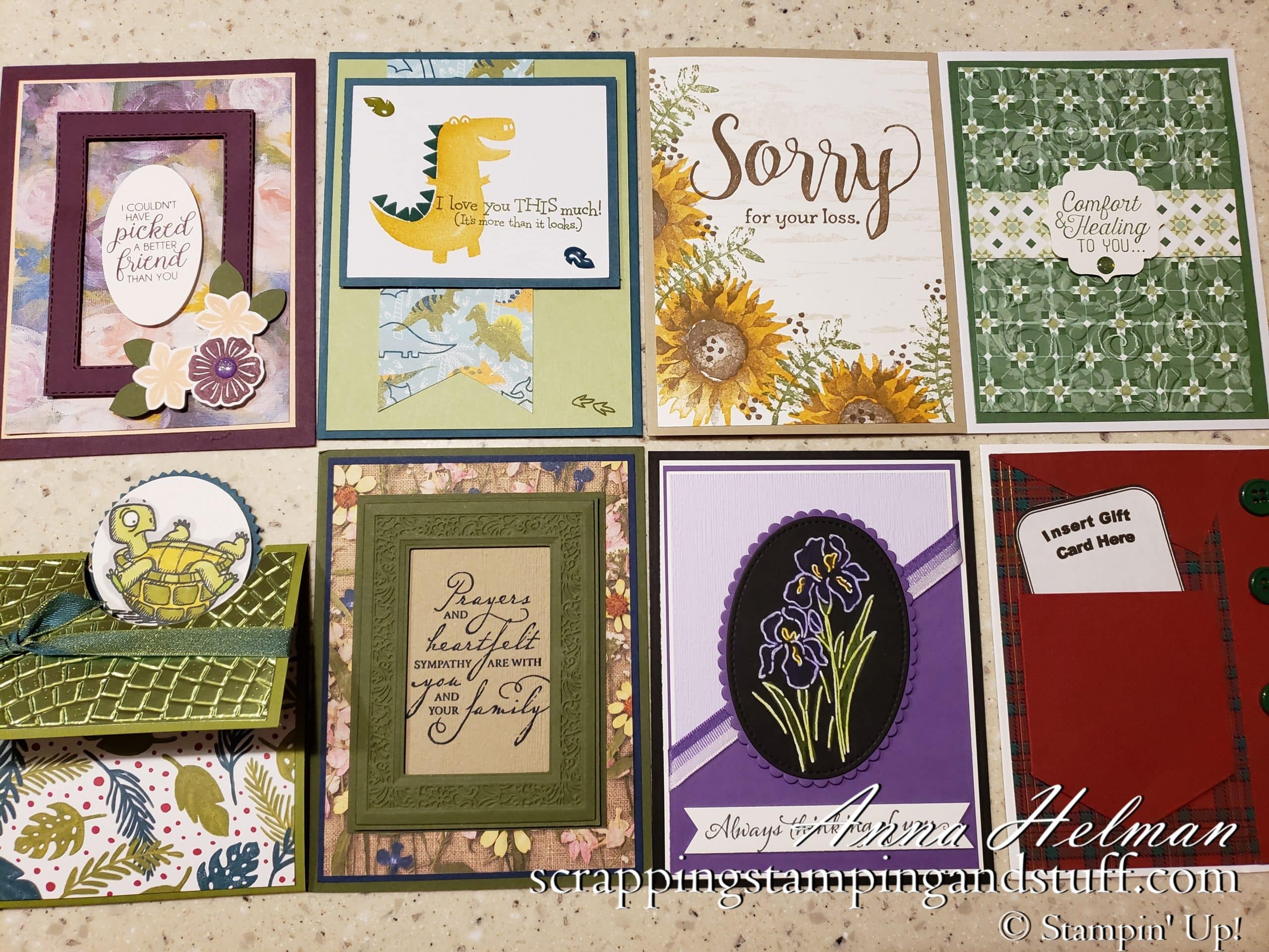 Stampin Up OnStage Card Swaps, Handmade Card Ideas