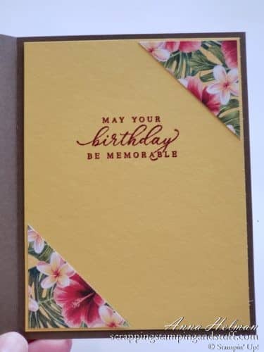 Stampin Up Mini Catalog sneak peeks! Stampin Up Tropical Oasis Suite and Timeless Tropical Card Idea - Pineapple Birthday Card