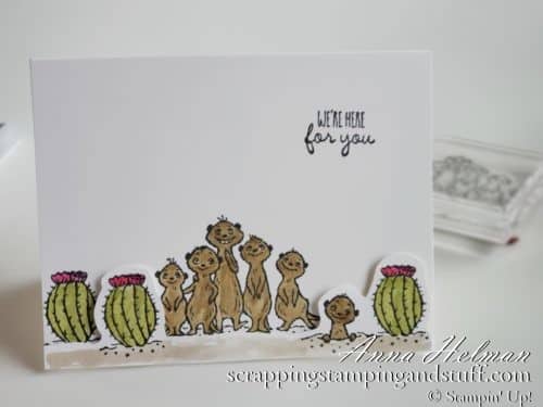 2020 Sale-a-bration Sneak Peek! Stampin Up The Gangs All Meer card idea, a reward item during 2020 Sale-a-bration!