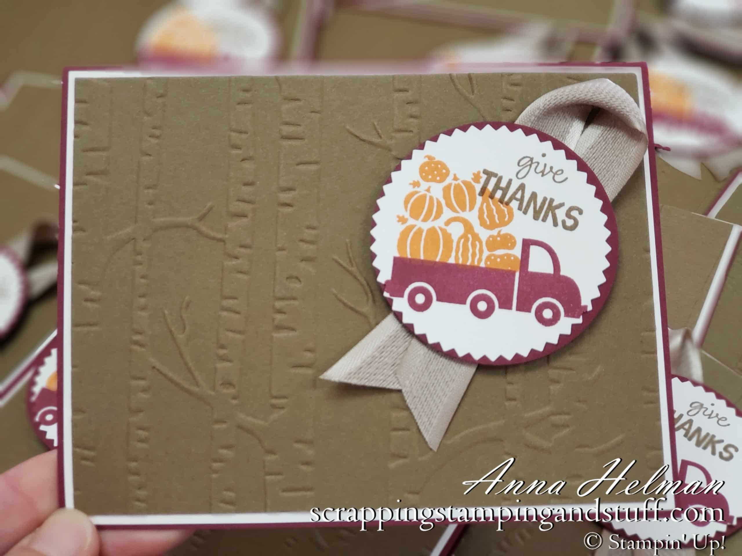 Happy Thanksgiving With Stampin Up Holiday Haul