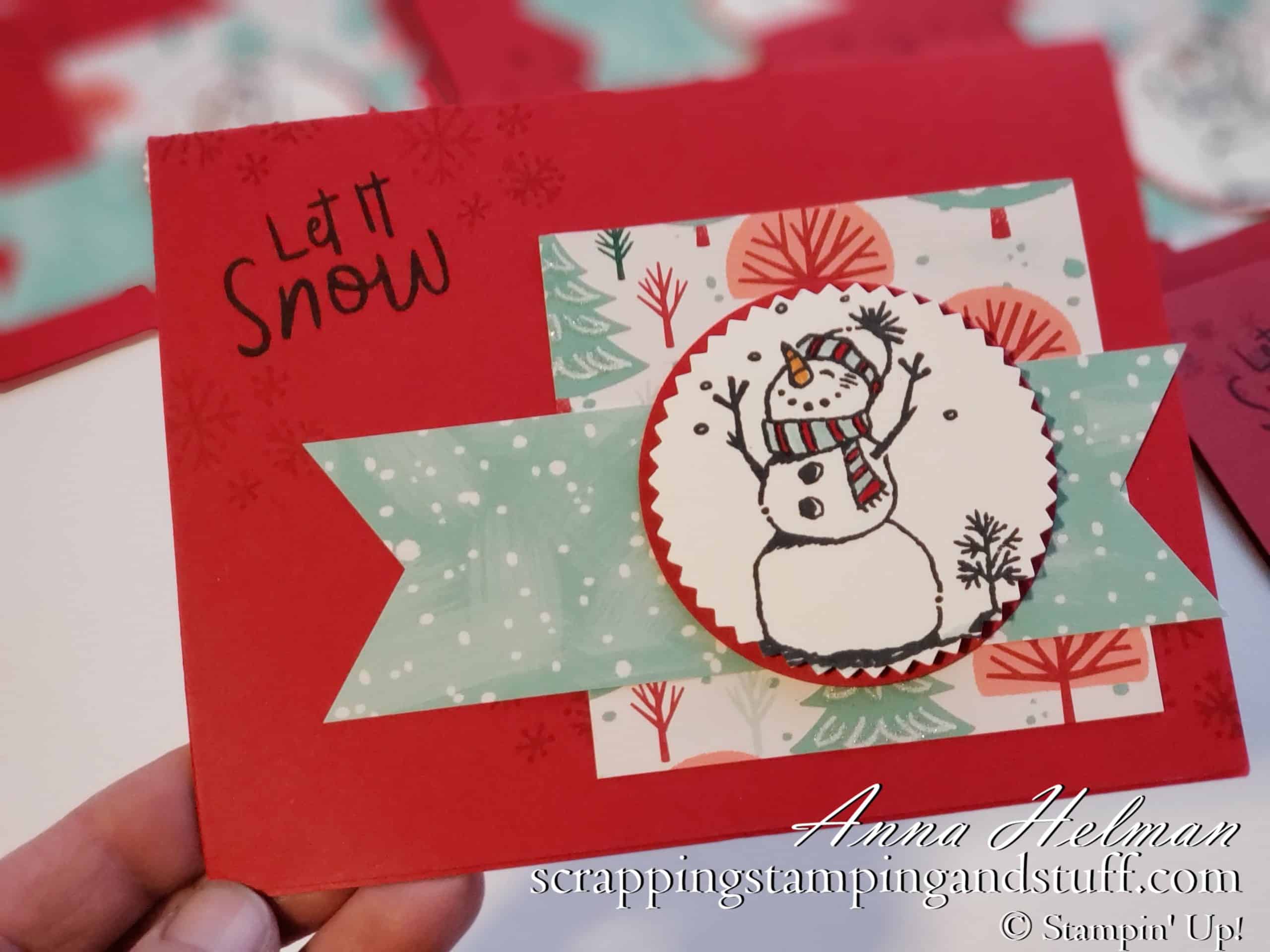 Cheery Snowman Card Idea