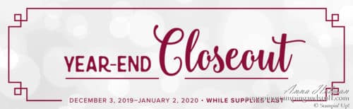 Stampin Up Year End Closeout Sale on Stamps and More