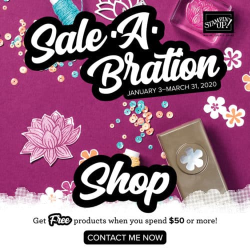 Stampin' Up! 2020 Sale-a-bration Brochure - Get Free Products When You Spend $50 or More!