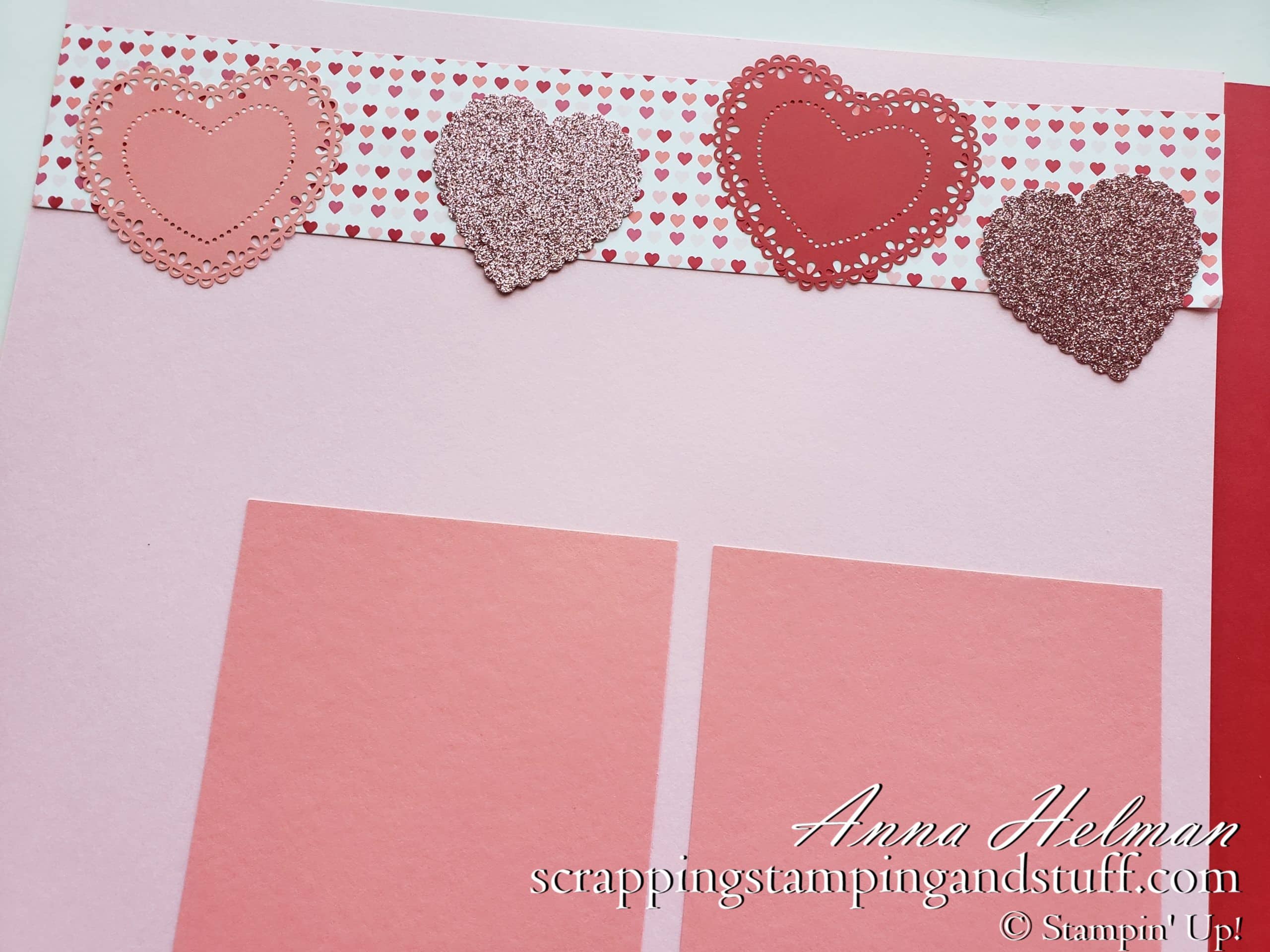 Love-ly Valentines Day Scrapbook Layout