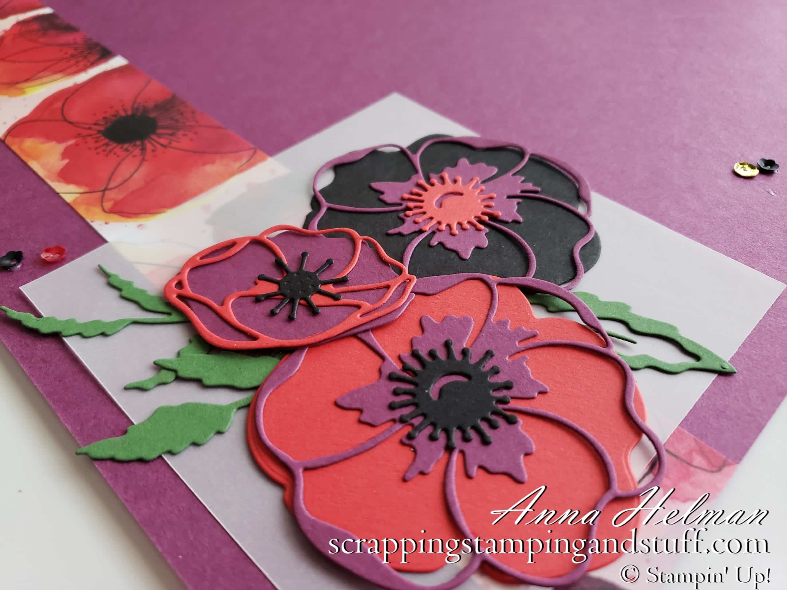 Stampin Up Painted Poppies – A Real Beauty