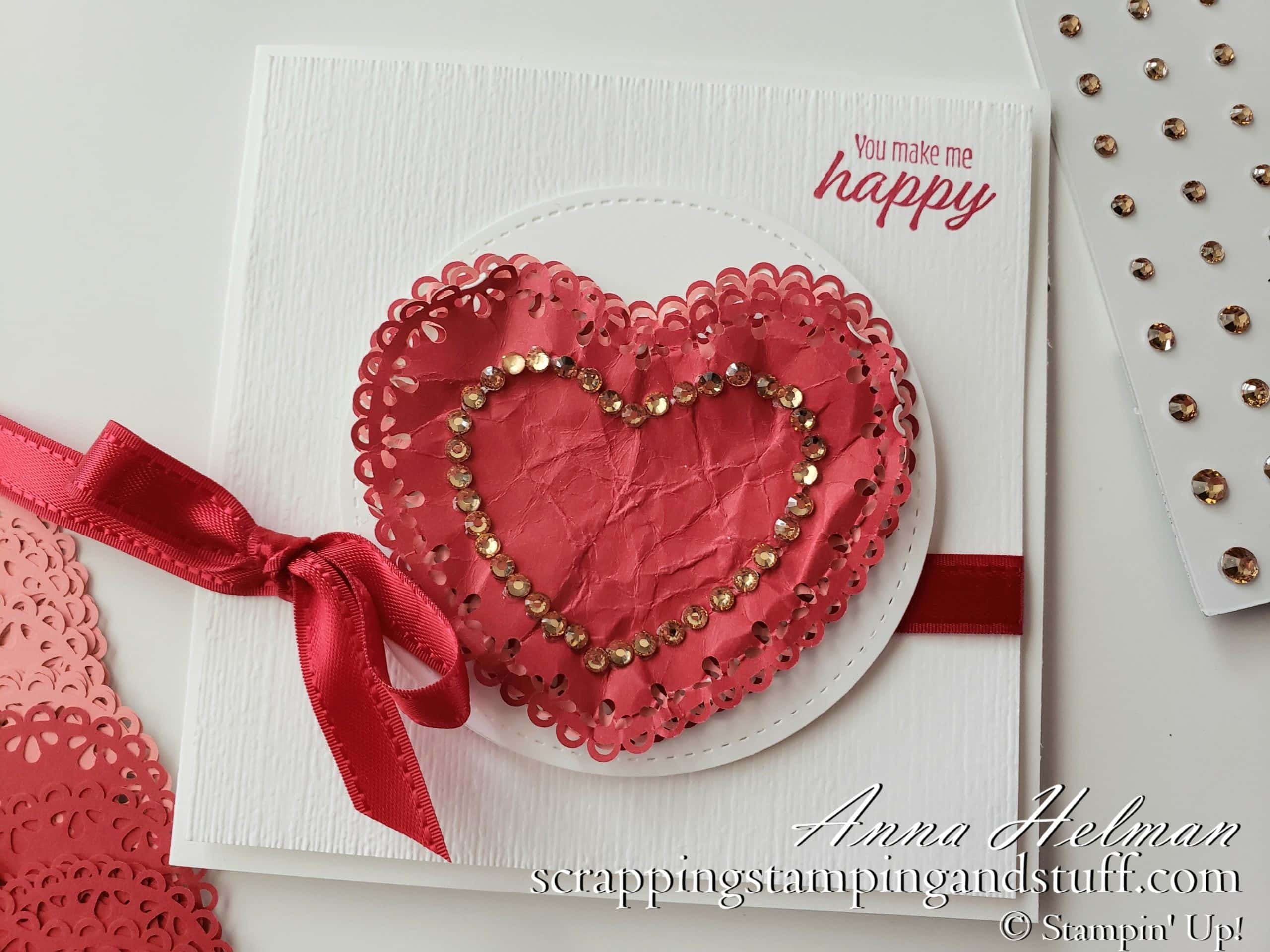 Last Chance – Heart Doilies and Champagne Rhinestones for Free!