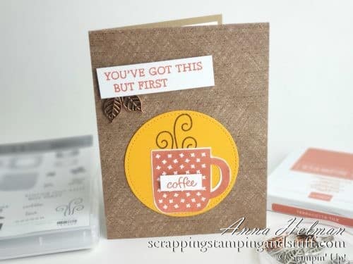 Sale-a-bration Second Release - Stampin' Up! Rise and Shine stamp set, free with qualifying order! Coffee stamps and dies