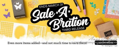 Stampin Up Sale-a-bration Third Release Items Now Available Free With Order