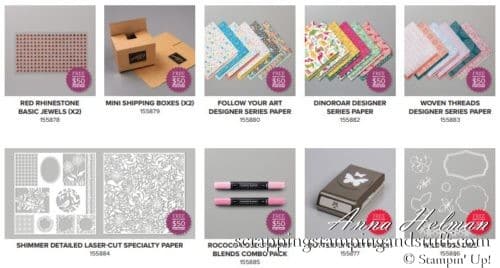 Stampin Up Sale-a-bration Third Release Items Now Available Free With Order