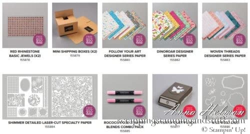 Stampin Up Sale-a-bration Third Release Items Now Available Free With Order