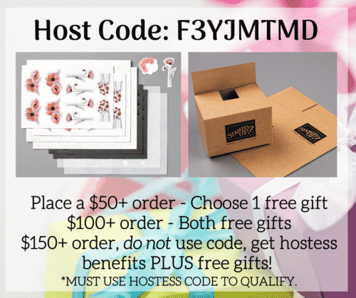 Stampin Up Hostess Code - Free Gift With Order and Customer Loyalty Program