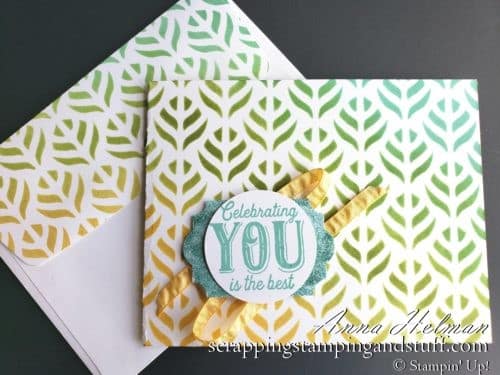 Sponged Masking Technique For Cardmaking