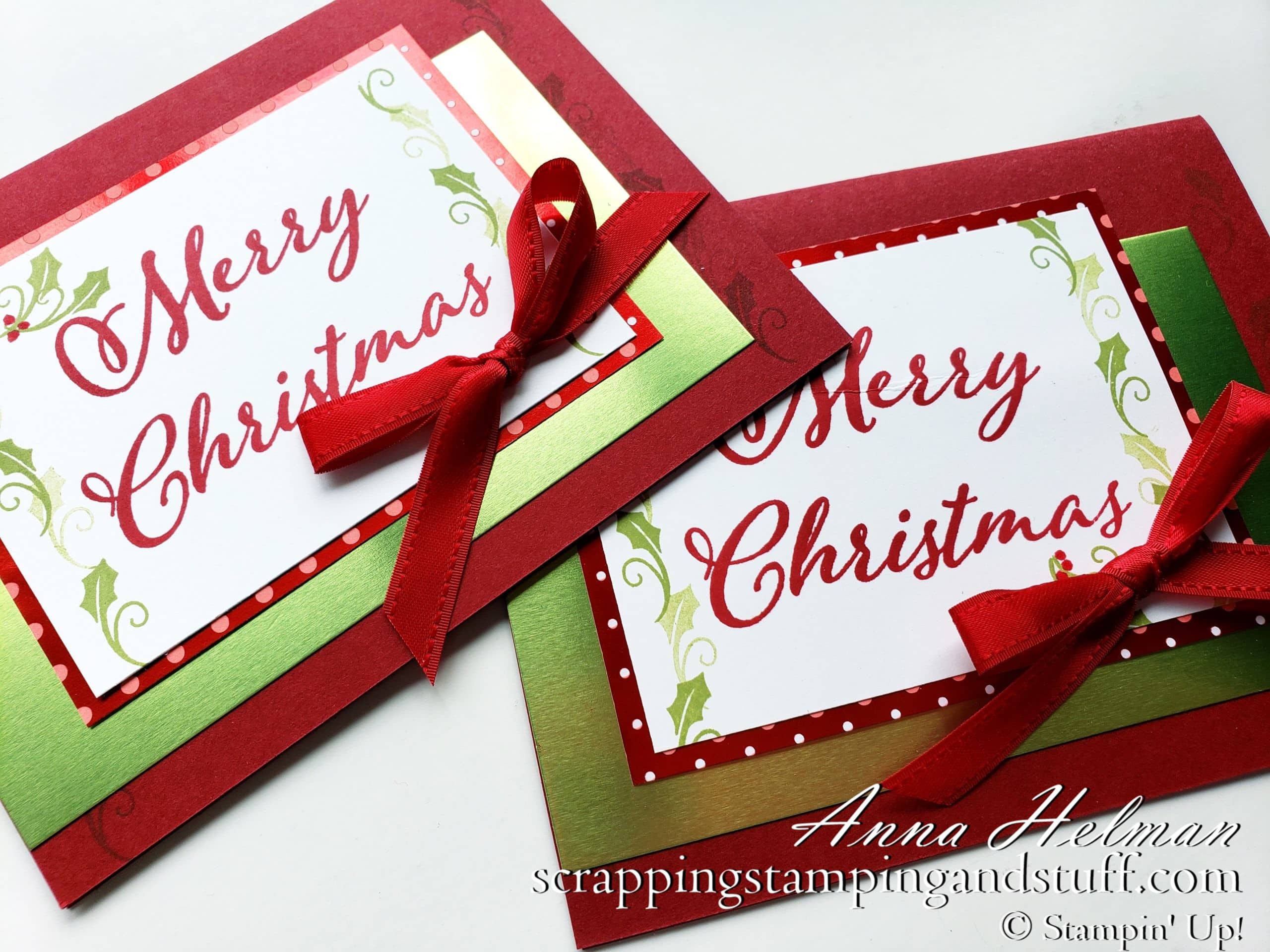 A Christmas Stamp Set With Large Greetings