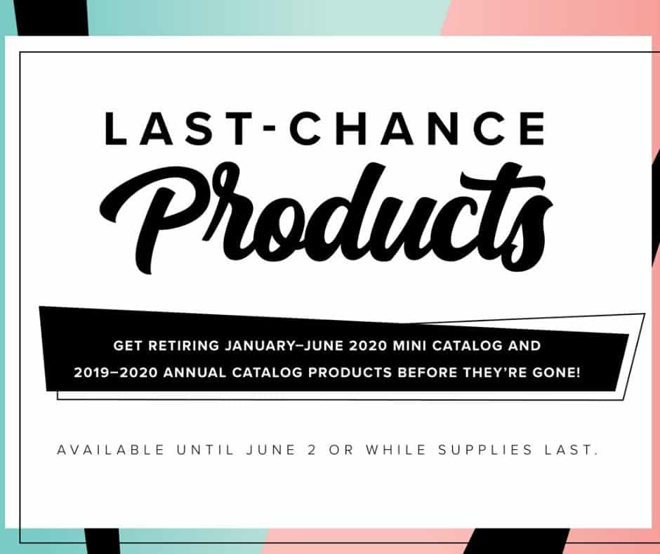 Last Chance Products Are While Supplies Last