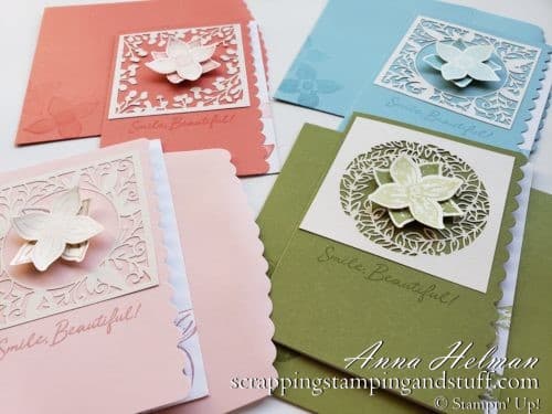 YouTube Card Tutorials - Stampin' Up! Pop of Petals Card Ideas