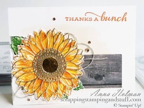 Stampin' Up! 2020-2021 Annual Catalog Sneak Peek! Watercolor Card Tutorial And The Stampin' Up! Celebrate Sunflowers Bundle