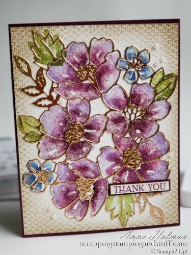 Stampin' Up 2020-2021 Annual Catalog Sneak Peek! Blossoms In Blooms Stamp Set And A Spritz Stamping Technique