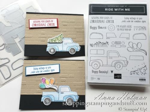 YouTube Card Tutorials - Stampin' Up! Ride With Me Stamp Set and Truck Ride Dies