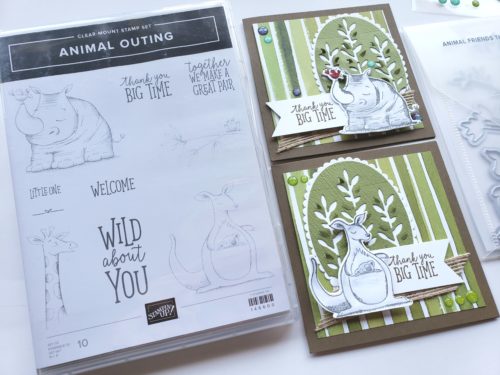 YouTube Card Tutorials - Stampin' Up! Animal Outing Stamp Set and Animal Friends Dies
