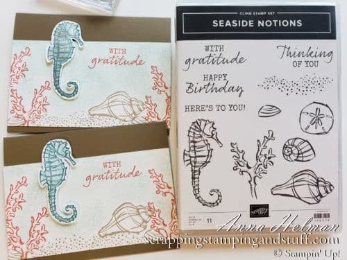 Under The Sea Card Using The Stampin Up Seaside Notions Stamp Set