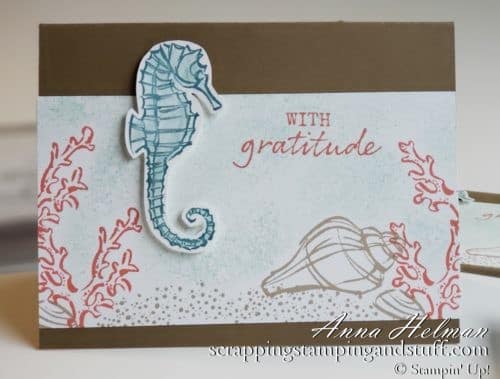 Under The Sea Card Using The Stampin Up Seaside Notions Stamp Set