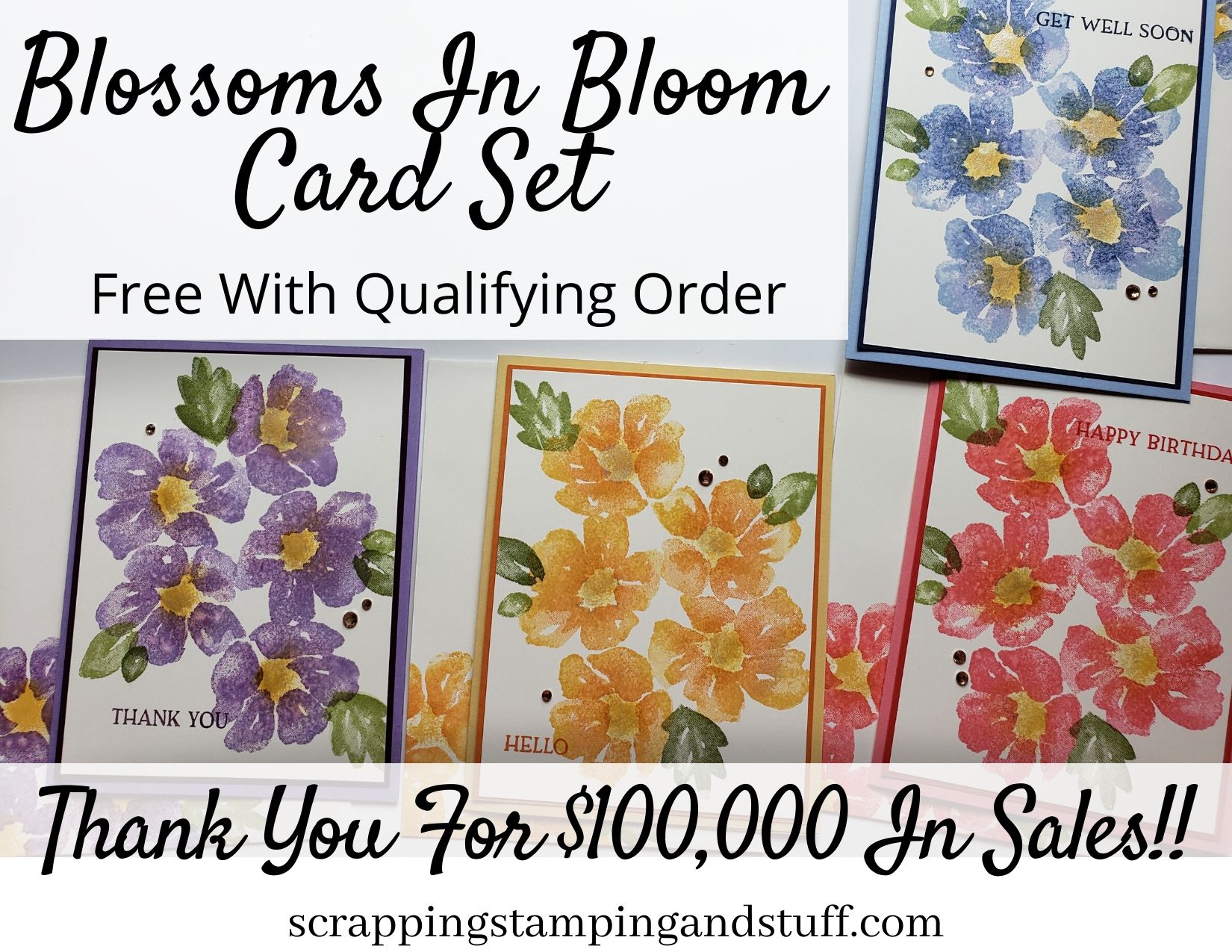 Free Card Set With Order – Thank You For (Almost) $100K In Sales!