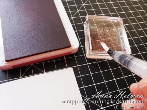How To Make A Watercolor Wash Background Quickly and Easily With Stampin Up Water Painters and Aqua Painters