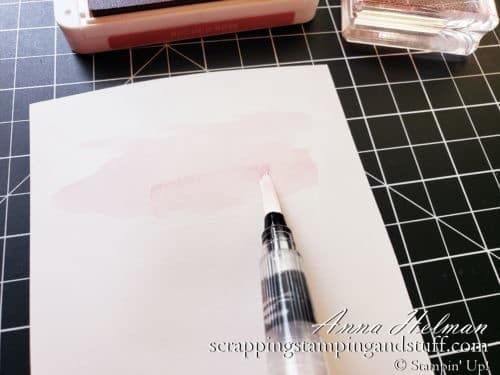 How To Make A Watercolor Wash Background Quickly and Easily With Stampin Up Water Painters and Aqua Painters