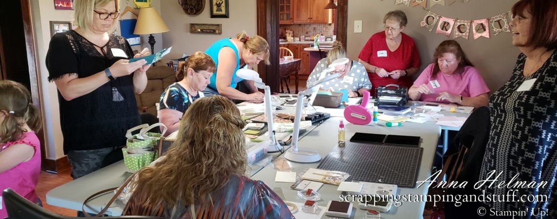 See highlights from our Sassy Stampers Stampin Up demonstrator team retreat! Includes make and takes, a view inside Windmill Lane Farm craft retreat, and more.