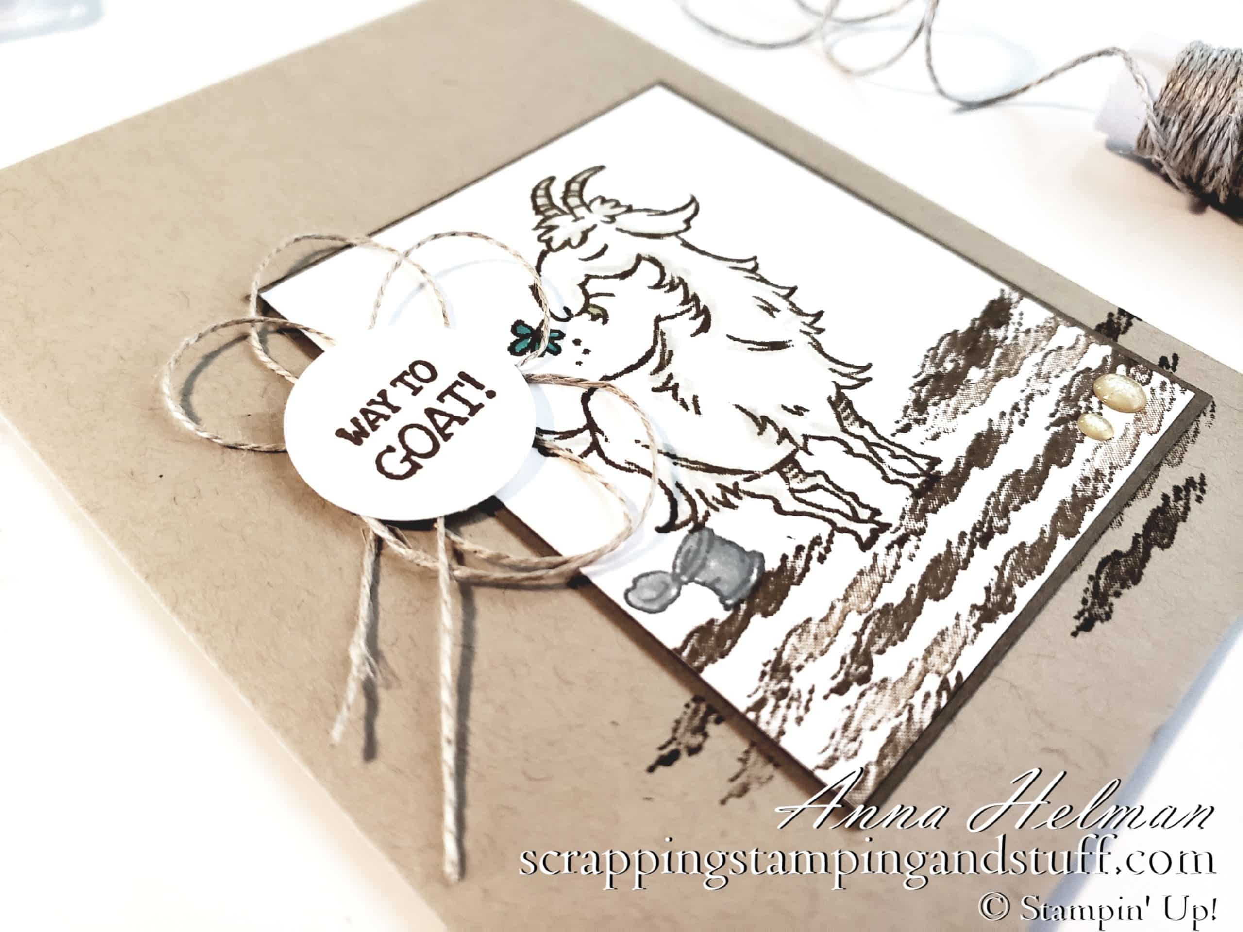 A Funny Goat Birthday Card