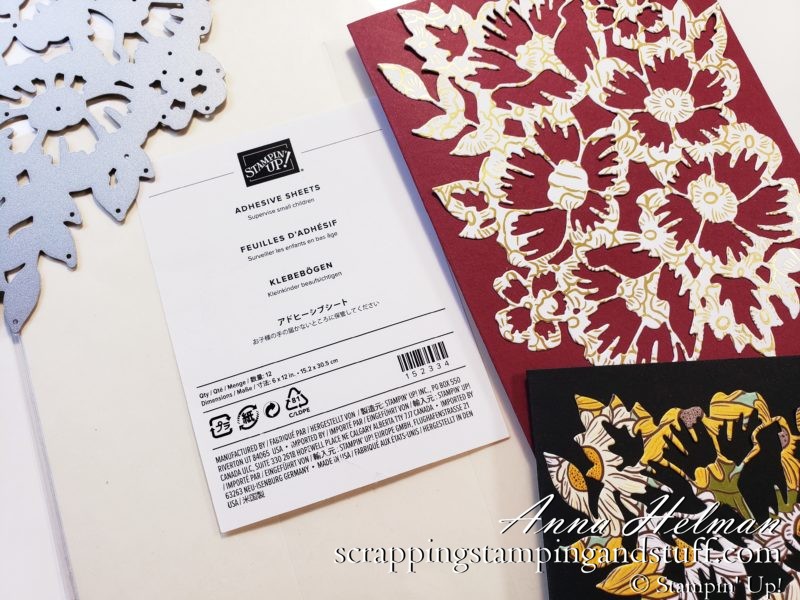 How To Attach Small Die Cuts To Cards and Scrapbook Pages Using Stampin Up Adhesive Sheets