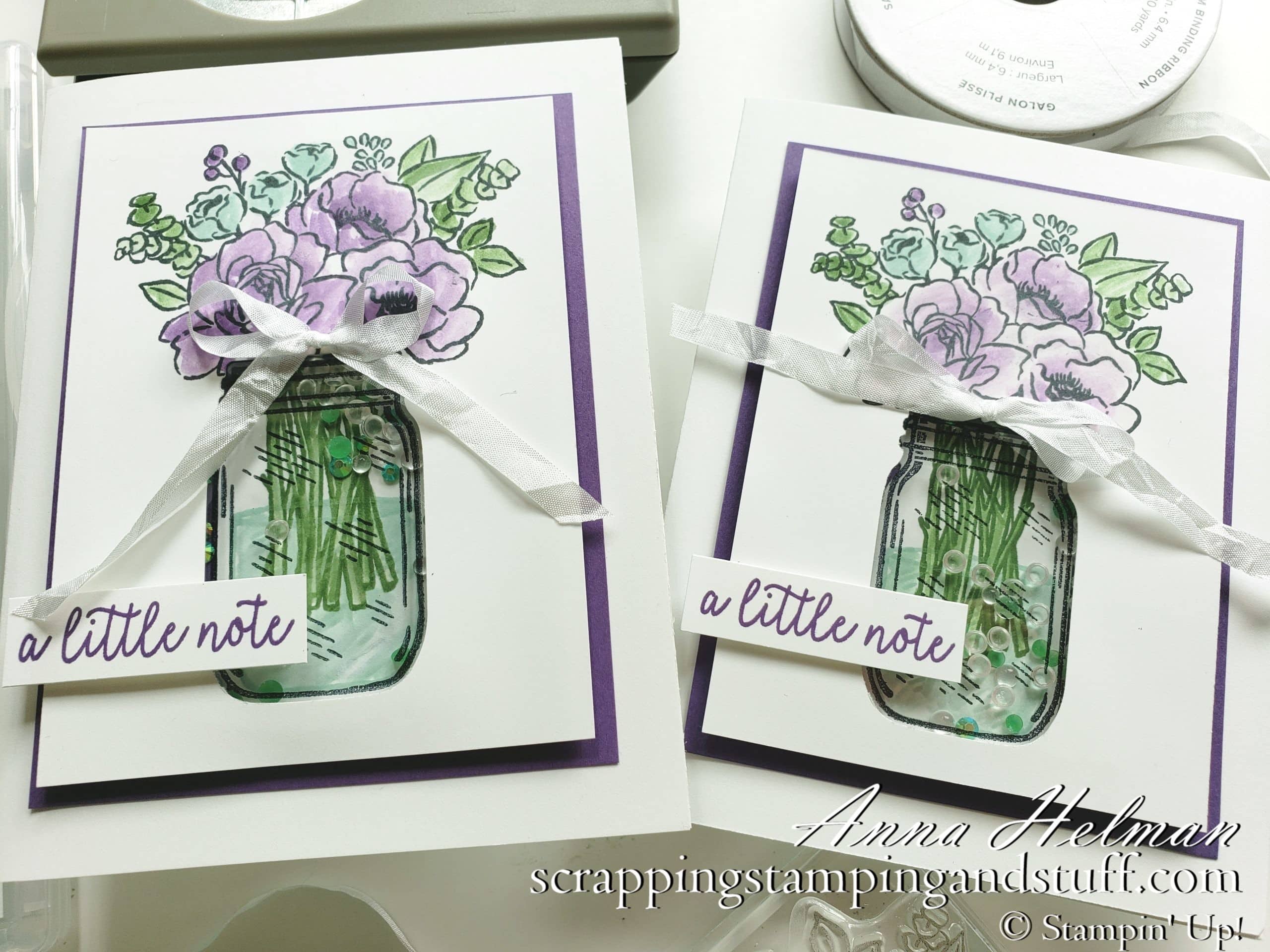 Stampin Up Jar of Flowers
