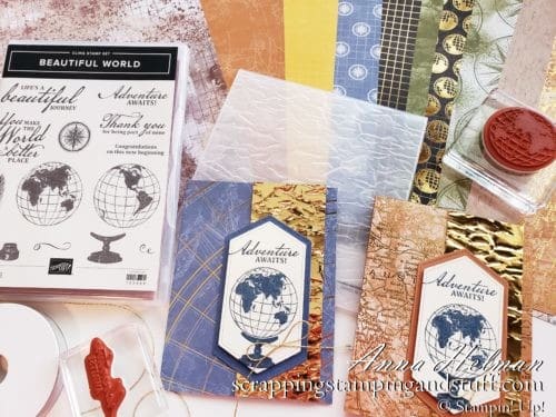 Introducing the Stampin Up World of Good Product Suite - Making 2 Gorgeous Masculine Cards