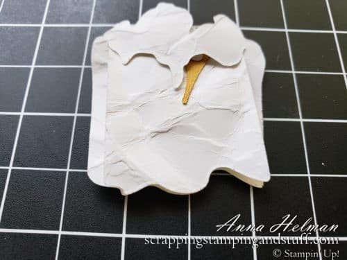 Learn this quick trick for how to make a beautiful, realistic Stampin Up Prized Peony flower with absolutely no sponging!