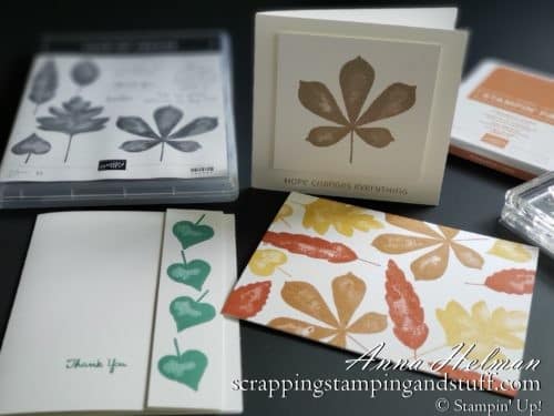 3 Simple Stamping Card Designs Using The Stampin Up Love Of Leaves Stamp Set