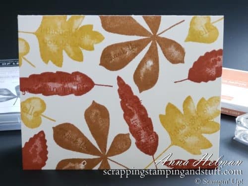 3 Simple Stamping Card Designs Using The Stampin Up Love Of Leaves Stamp Set