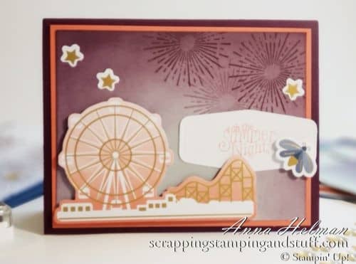 July 2020 Paper Pumpkin craft kit in the mail. Includes summer themed projects and alternative ideas. Mason jars, fireworks, fireflies, ferris wheels, and more.