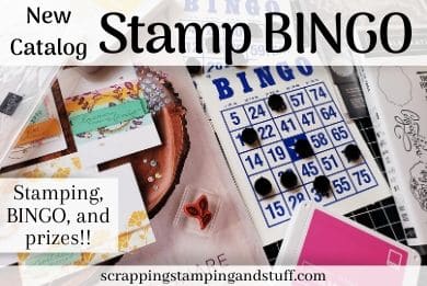 Upcoming Online Card Classes - New Catalog Stamp BINGO