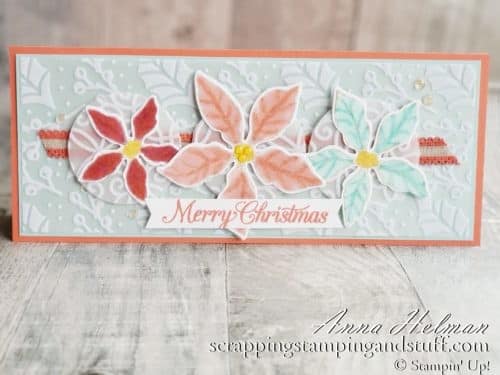 Take a look at the Stampin Up Poinsettia Place product suite along with nine beautiful Poinsettia Petals card ideas!