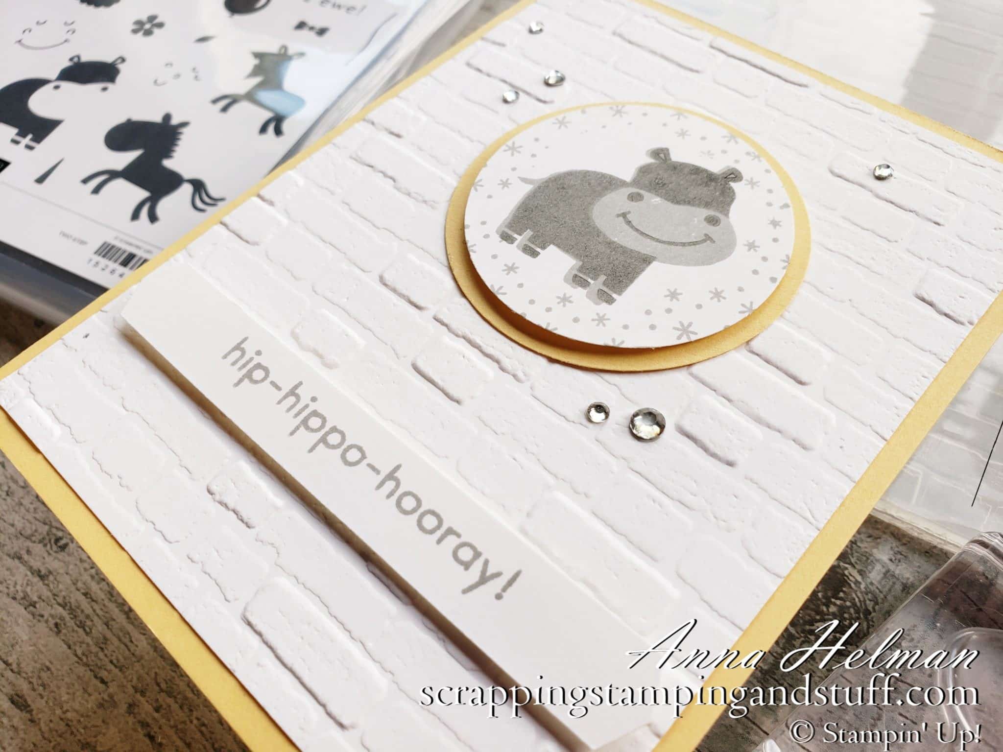 A Hippo Baby Card