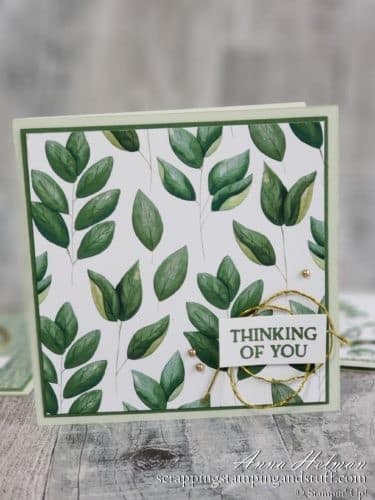 Take a look at these four pretty cards made with the Stampin Up Forever Fern stamp set, and watch along as I come up with these designs!