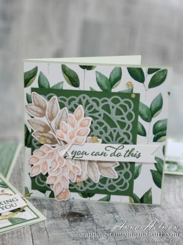 Take a look at these four pretty cards made with the Stampin Up Forever Fern stamp set, and watch along as I come up with these designs!