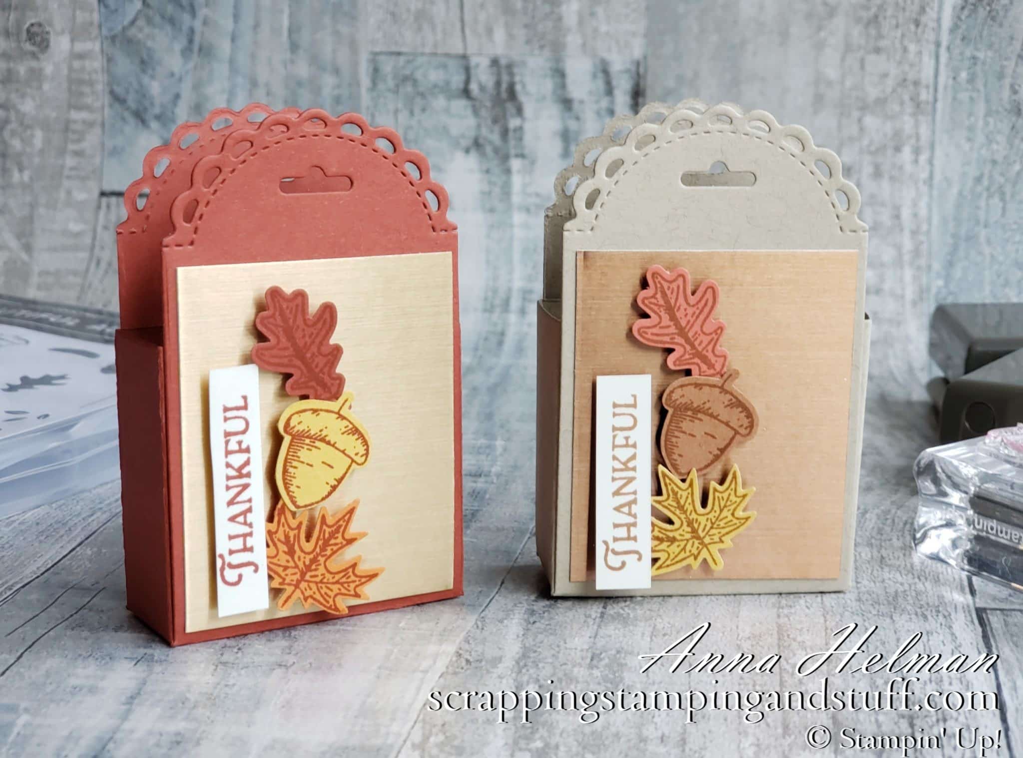 Stampin Up Little Treat Box Dies For Quick Treat Boxes