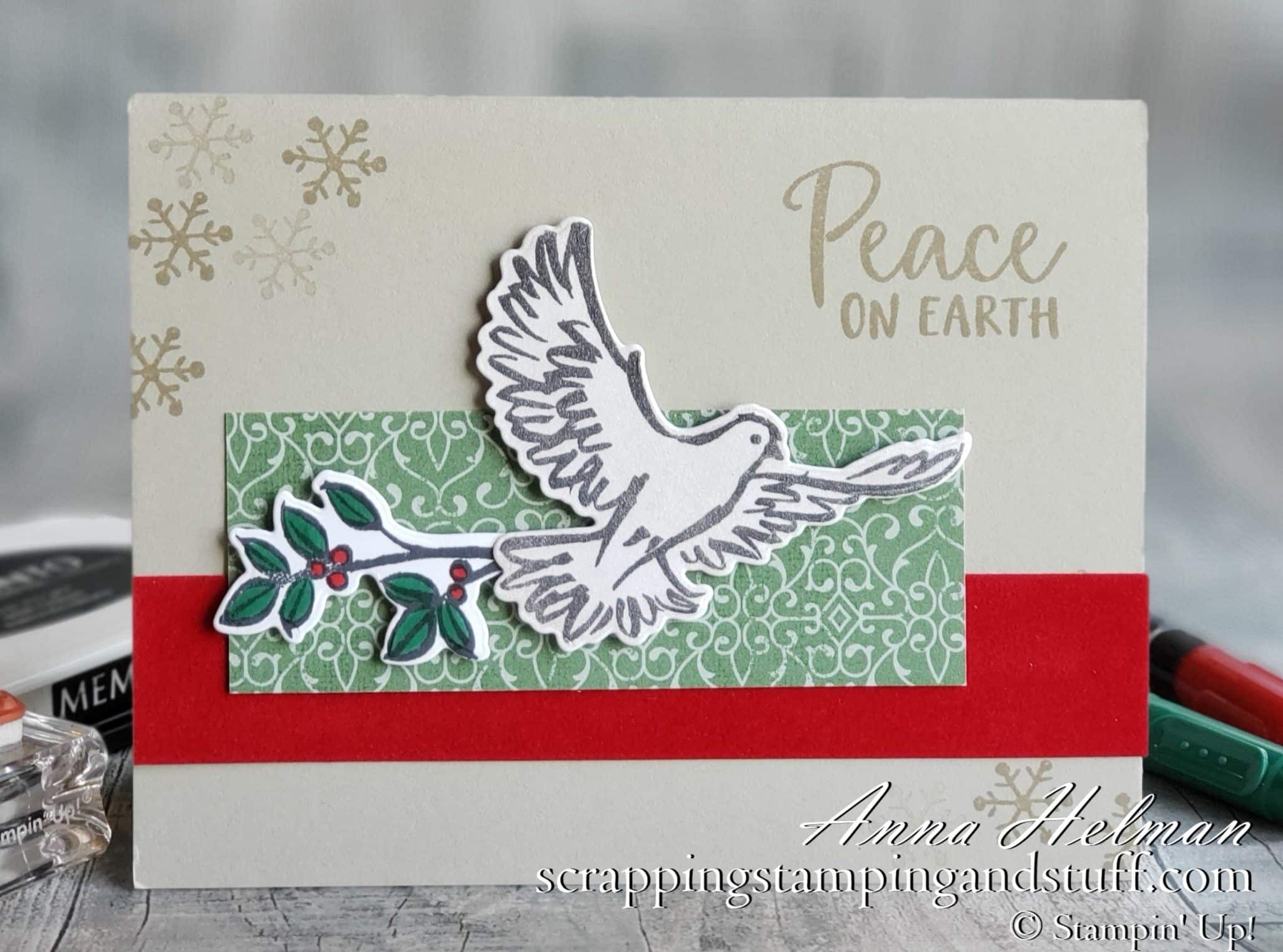 A Simple Dove Christmas Card Idea